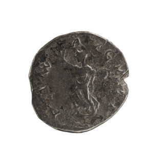 Denarius of Elagabalus (reigned 218–222 CE), Roman Empire. Obverse: IMP ANTONINVS PIVS AVG — bust