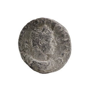 Denarius of Elagabalus (reigned 218–222 CE), Roman Empire, 220–222. Obverse: Bust of Elagabalus