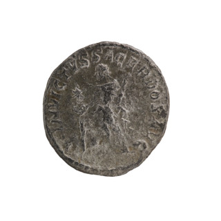 Denarius, Elagabalus (204–222; Roman emperor 218–222), Roman Empire. Obverse: Bust of Elagabalus