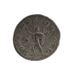 Denarius, Elagabalus (204–222; Roman emperor 218–222), Roman Empire. Obverse: Bust of Elagabalus