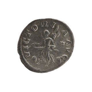 Denarius, Elagabalus (reigned 218–222). Obverse: IMP ANTONINVS PIVS AVG — Bust of Elagabalus with