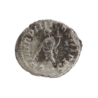 Denarius, Elagabalus (reigned 218–222 CE). Obverse: IMP ANTONINVS PIVS AVG — Bust of Elagabalus