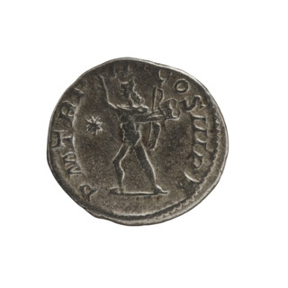 Denarius, Elagabalus (Roman emperor, 218–222 CE). Obverse: IMP ANTONINVS PIVS AVG — Bust of