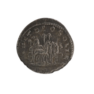 denarius, Elagabalus (204–222; Roman emperor 218–222). Obv.: ANTONINVS PIVS FEL AVG — Bust of