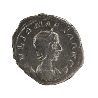 Antoninian of Elagabalus (reigned 218–222) and Julia Maesa (c.160–224). Obverse: IVLIAMAESAAVG —