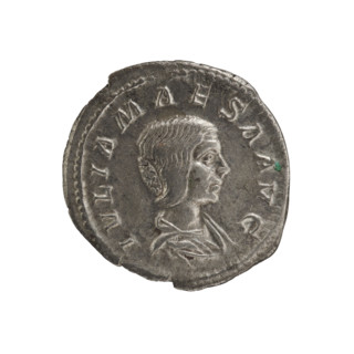 denarius, Elagabalus (204–222; Roman emperor 218–222), Julia Maesa (164–224) — iconography;