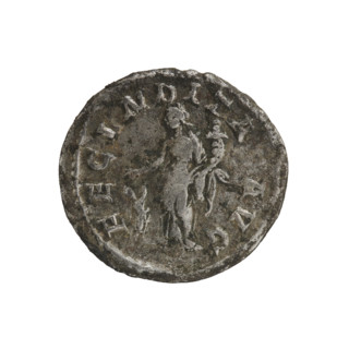 denarius, Julia Maesa (ca. 160–224; Augusta 218–224), Roman Empire. Obverse: Draped bust of Julia