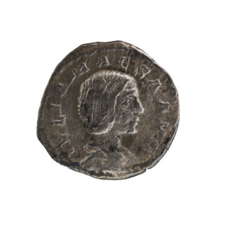 Denarius, Elagabalus (204–222; Roman emperor 218–222); Julia Maesa (ca. 160–224; Augusta 218–224).