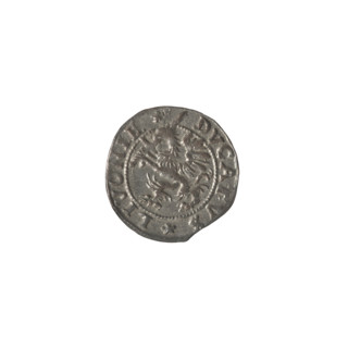 Livonian szelag; maker: Jan Hieronimowicz Chodkiewicz (ca. 1537–1579; administrator of Livonia);
