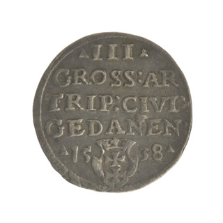 Gdansk trojak, Sigismund I the Old (King of Poland; 1506–1548), iconography, Polish coin, male