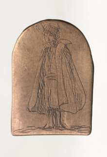 Nobleman in a cap with a feather, Norblin de la Gourdaine, Jean Pierre (1745–1830), ca. 1778–1787,