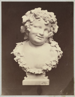 Photograph of Wiktor Brodzki's sculpture 'Laughing Putto'; sculptor Wiktor Brodzki (active ca.