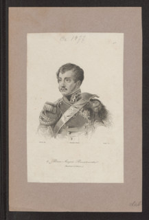 Portrait of Prince Józef Poniatowski; artists: Goulu, Ferdinand Sébastien (1796–1848?) and Vernier,