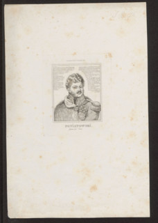 Portrait of Prince Józef Poniatowski; artists: Antoni Oleszczynski (1794–1879), Fabian Sarnecki