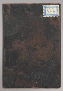 Recto: Crucifixion; verso: Tondo with the image of a bust of a man in a tunic. The image belongs to