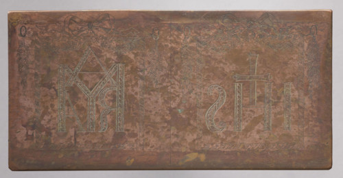 Monogram of Christ (IHS) and Mary (MARYA), Jan Nikodem Lopacinski (1747–1810), graphic artist. Two