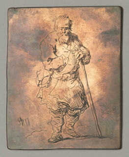 Beggar with a Stick, Plonski, Michal (1778–1812), graphic artist; Witke-Jezewski, Dominik
