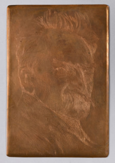 Portrait of Józef Pilsudski, Lopienski, Ignacy (1865–1941), graphic artist; Pilsudski, Józef