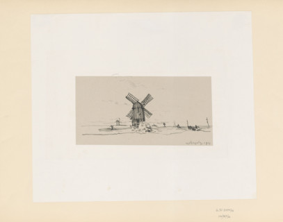 Windmill II, Wyczólkowski, Leon (1852–1936); graphic artist; Pruszynski, Aureliusz (artistic