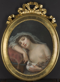 Girl with a Dove (Allegorical portrait of Rozalia Lubomirska née Chodkiewicz?), by Anna Rajecka
