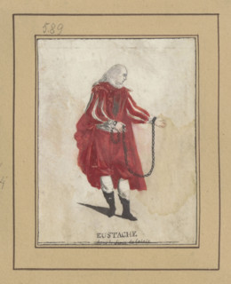 Actor in the role of Eustace in the play Le siège de Calais; draughtsman Jean-François Janinet