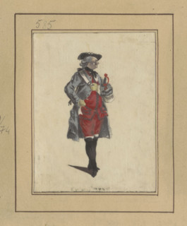 Actor in the role of Julien (Bastien) in the opera Le sorcier by Philidor and Poinsinet;