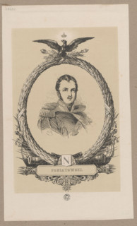 Bust of Prince Józef Poniatowski, graphic artist; subject: Poniatowski, Józef Antoni (1763–1813) in