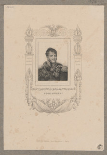 Portrait of Prince Józef Poniatowski; publisher: Danlos (Paris); draughtsmen: Charles-Ernest