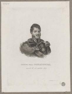Portrait of Prince Józef Poniatowski; graphic artist: Poniatowski, Józef Antoni (1763–1813);