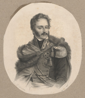 Portrait of Prince Józef Poniatowski; lithograph by Wladyslaw Dümler (fl. 1860–1868), produced by