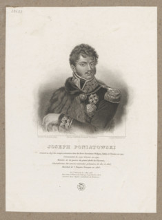 Portrait of Prince Józef Poniatowski; graphic artist James Hopwood (ca. 1795–1855; young), painter
