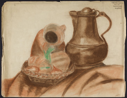 Still life; artist: Hanna Rembowska (1912–1947); illustrator: Maria Cukierówna (fl. ca. 1950–ca.