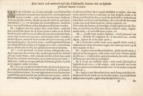 Description of writing the Italian letter, Short report and substantiation of how the Italian