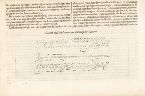 Short report and substantiation of how the Italian letters must be written by each individual,