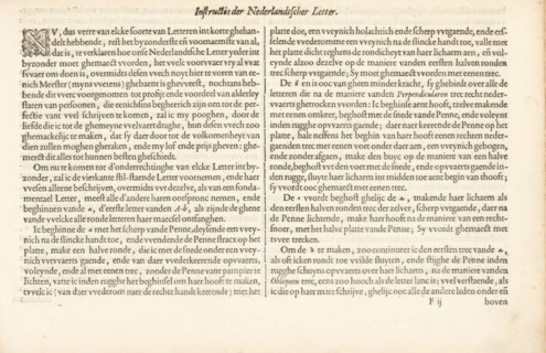 Instruction of Dutch Letters, Instruction on Writing Dutch Letters, Instruction on Dutch Coarse and