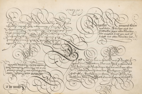 Writing sample: Vergeldet Niemand böses, 't Magazin oft pac-huys der loffelycker penn-const, print,