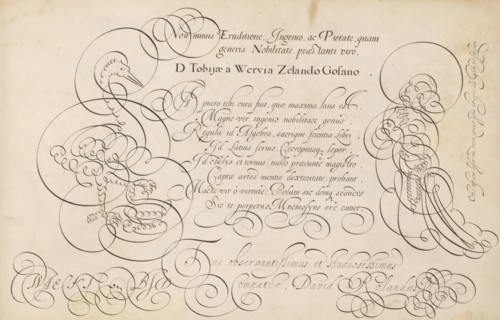 Writing example: Il puero tibi cura fuit, 't Magazin oft pac-huys der loffelycker penn-const,