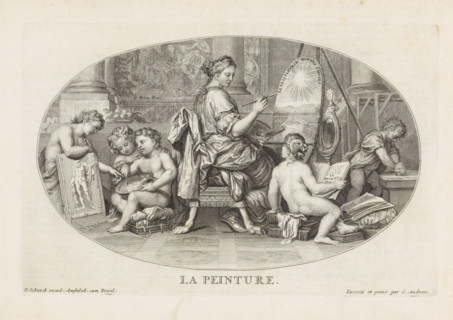 Painting, La Peinture, Le Cabinet des Beaux Arts, The Treasury of the Fine Arts, print, album page,