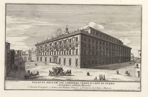 Palazzo dell' em.mo sig.r cardinal Spada a Capo di Ferr, Palazzo Spada te Rome, Il quarti libro del