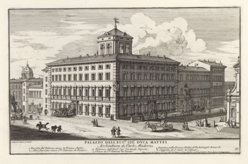 Palazzo Mattei in Rome, Palazzo dell ecc.mo sig.r duca Mattei, Modern buildings in Rome, Il nuovo