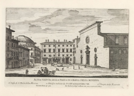Piazza della Minerva and the church of Santa Maria sopra Minerva in Rome, Altre veduta della Piazza