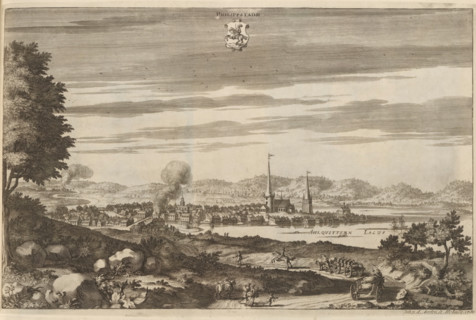 Philippstadh, View of Filipstad, Suecia Antiqua et Hodierna, print, album page, printmaker: