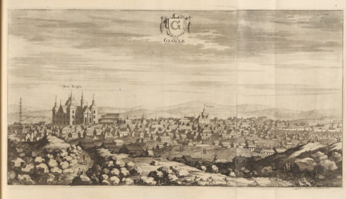 View of the city of Gävle, Giawle, Suecia Antiqua et Hodierna, print, album page, printmaker: