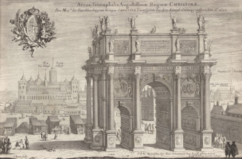 Triumphal Arch of Christina I of Sweden, Arcus Triumphalis Augustissimae Reginae Christinae, Ihre