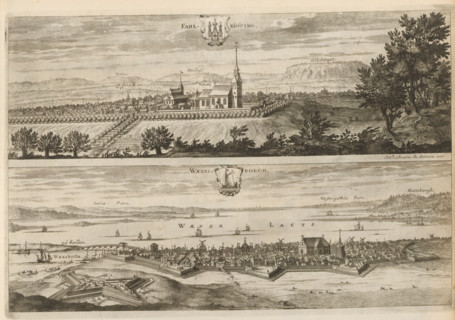 Fahlkiöping, Waenersborgh, View of the towns of Falköping and Vänersborg, Suecia Antiqua et