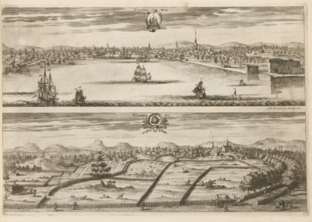 View of the cities of Västervik and Vimmerby, Westerwik, Wimmerby, Suecia Antiqua et Hodierna,