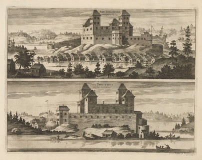 Arx Tawastehus Occasum versus, Arx Tawastehus versus meridiem, View of Tavastehus Castle, from the