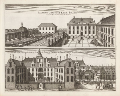 View of the palaces of Ebba Brahe and Bengt Oxenstierna, Palatium Comitissae Ebbae Brahe in
