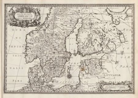 Map of the Scandinavian countries in the modern era, Nova Et Accurata Orbis Arctoi Tabula