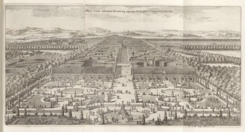 Gardens seen from Drottningholm Castle, Effigies Euripi salientium labentiumque aquarum Horti